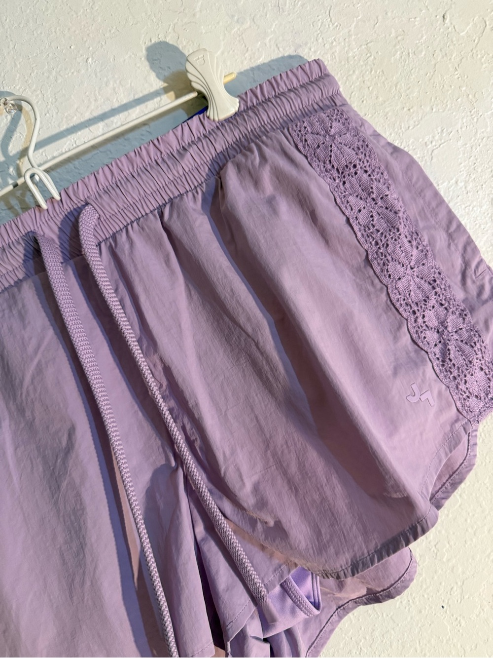 NWT | JoyLab - Active Lace Trim Shorts | Lavender | L - Picture 2 of 6